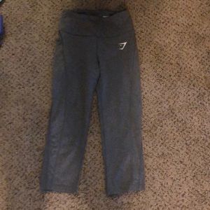 Grey workout capris